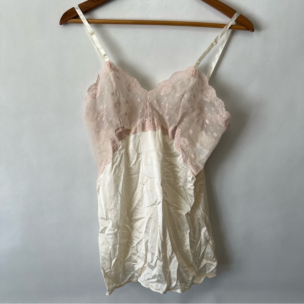 Vintage Lorraine Sheer Lace Nylon Camisole Tank Top